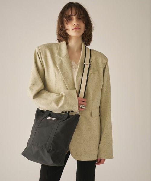 AIC.（エーアイシー）の「OUTDOOR Stripe Tape 2way Tote（トートバッグ・レディース・その他1/ブラック・FREE）」の13枚目の写真