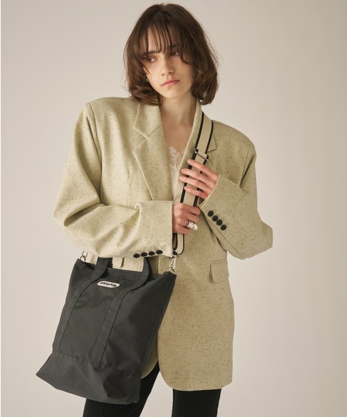 AIC.（エーアイシー）の「OUTDOOR Stripe Tape 2way Tote（トートバッグ・レディース・その他1/ブラック・FREE）」の11枚目の写真