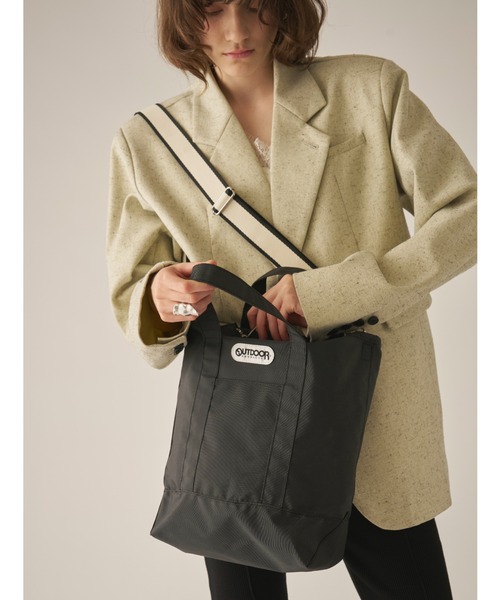 AIC.（エーアイシー）の「OUTDOOR Stripe Tape 2way Tote（トートバッグ・レディース・その他1/ブラック・FREE）」の15枚目の写真