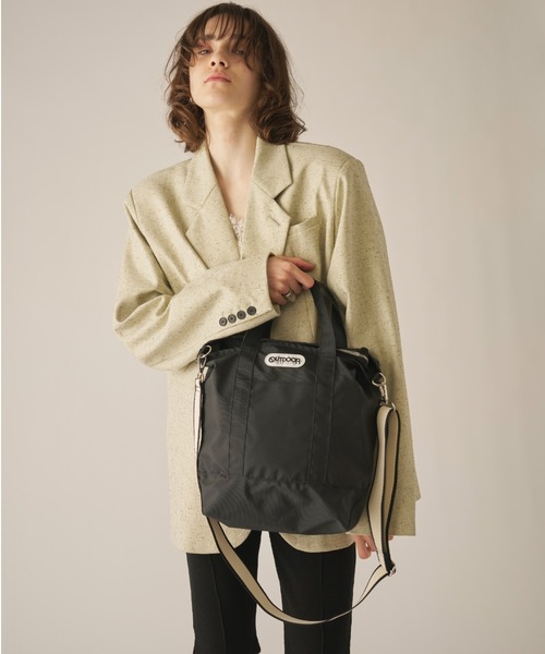 AIC.（エーアイシー）の「OUTDOOR Stripe Tape 2way Tote（トートバッグ・レディース・その他1/ブラック・FREE）」の16枚目の写真