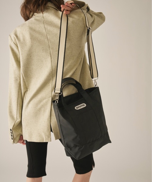 AIC.（エーアイシー）の「OUTDOOR Stripe Tape 2way Tote（トートバッグ・レディース・その他1/ブラック・FREE）」の22枚目の写真