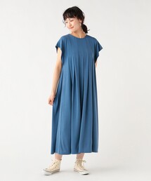【7/2値下げ】タック フレア ロング ワンピース