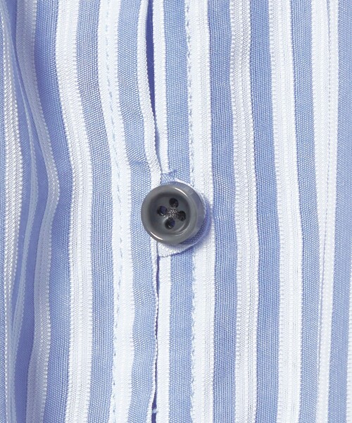 EMMEL REFINES（エメルリファインズ）の「＜EMMEL REFINES＞EM ストライプ ギャザー ブラウス（シャツ/ブラウス・レディース・ライラック/ライトブルー/ホワイト・FREE）」の19枚目の写真