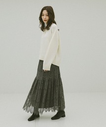 GLOBAL WORK | HugmeニットレーススカートSET/601261(ワンピース)