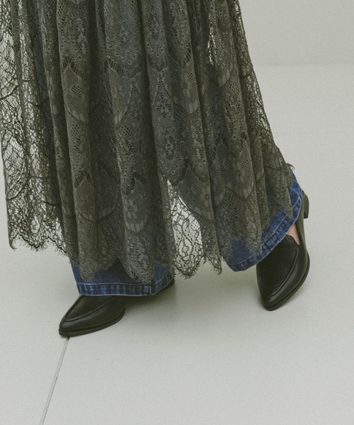 GLOBAL WORK（グローバルワーク）の「HugmeニットレーススカートSET/601261（ワンピース・レディース・グレー×ホワイト/ブラック×グレー/ホワイト×ブルー・LARGE/MEDIUM）」の14枚目の写真