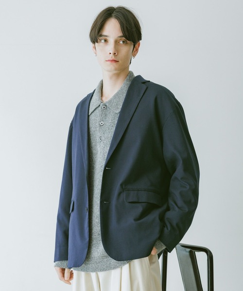 RAGEBLUE（レイジブルー）の「TRW Single Tailored Jacket/シングルテーラードジャケット【セットアップ対応】（テーラードジャケット・メンズ・ブラック系その他/ベージュ/ネイビー・SMALL/MEDIUM/LARGE）」の3枚目の写真