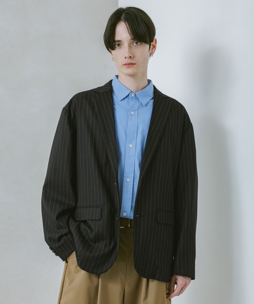 RAGEBLUE（レイジブルー）の「TRW Single Tailored Jacket/シングルテーラードジャケット【セットアップ対応】（テーラードジャケット・メンズ・ブラック系その他/ベージュ/ネイビー・SMALL/MEDIUM/LARGE）」の14枚目の写真