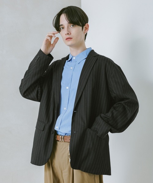 RAGEBLUE（レイジブルー）の「TRW Single Tailored Jacket/シングルテーラードジャケット【セットアップ対応】（テーラードジャケット・メンズ・ブラック系その他/ベージュ/ネイビー・SMALL/MEDIUM/LARGE）」の16枚目の写真