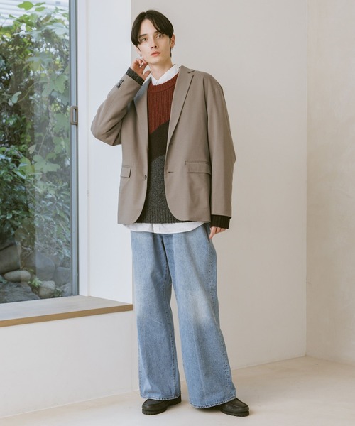 RAGEBLUE（レイジブルー）の「TRW Single Tailored Jacket/シングルテーラードジャケット【セットアップ対応】（テーラードジャケット・メンズ・ブラック系その他/ベージュ/ネイビー・SMALL/MEDIUM/LARGE）」の17枚目の写真