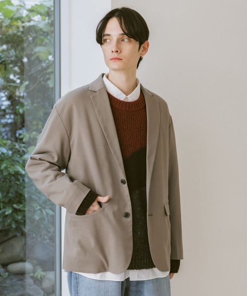 RAGEBLUE（レイジブルー）の「TRW Single Tailored Jacket/シングルテーラードジャケット【セットアップ対応】（テーラードジャケット・メンズ・ブラック系その他/ベージュ/ネイビー・SMALL/MEDIUM/LARGE）」の21枚目の写真