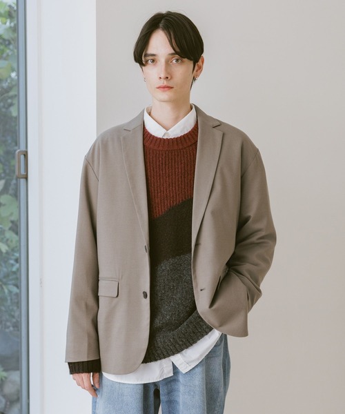 RAGEBLUE（レイジブルー）の「TRW Single Tailored Jacket/シングルテーラードジャケット【セットアップ対応】（テーラードジャケット・メンズ・ブラック系その他/ベージュ/ネイビー・SMALL/MEDIUM/LARGE）」の22枚目の写真