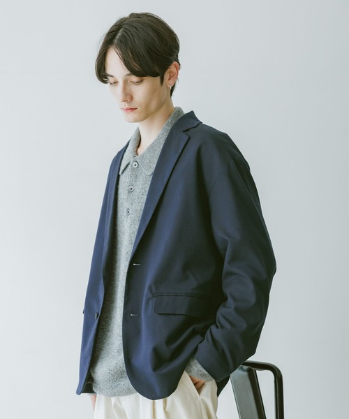 RAGEBLUE（レイジブルー）の「TRW Single Tailored Jacket/シングルテーラードジャケット【セットアップ対応】（テーラードジャケット・メンズ・ブラック系その他/ベージュ/ネイビー・SMALL/MEDIUM/LARGE）」の5枚目の写真