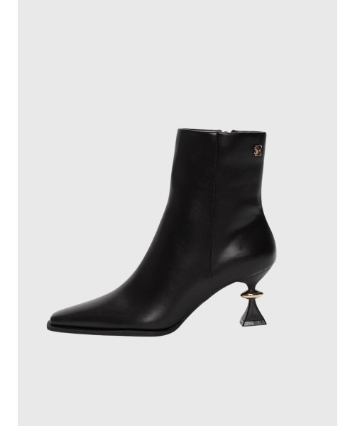 EIMY ISTOIRE（エイミーイストワール）の「デザインヒールスクエアトゥブーツ（ブーツ・レディース・ブラック/ブラウン・L/M/S）」の10枚目の写真