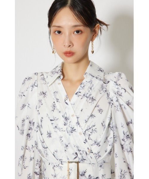 rienda(リエンダ)の「カシュクールフレアシャツワンピース 春服(シャツワンピース・レディース・マルチ/ライトグリーン/ホワイト・SMALL/MEDIUM)」の13枚目の写真