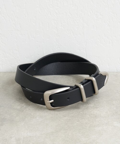 SHENERY（シーナリー）の「シルバーバッグルベルト（ベルト・レディース・ダークブラウン/ブラック・FREE）」の3枚目の写真