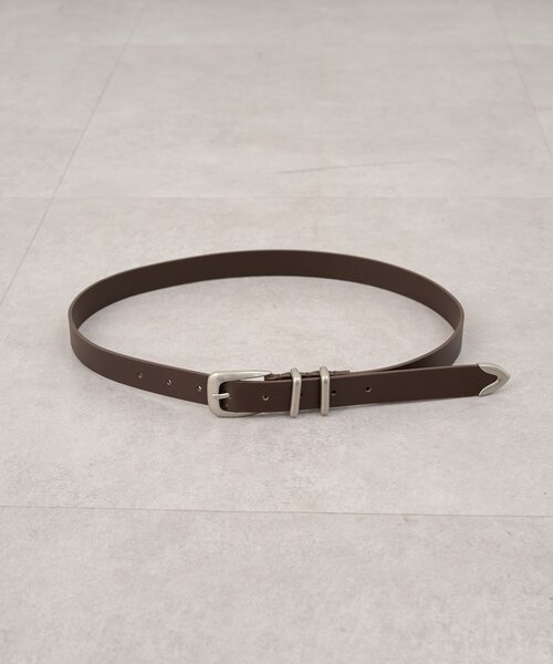 SHENERY（シーナリー）の「シルバーバッグルベルト（ベルト・レディース・ダークブラウン/ブラック・FREE）」の6枚目の写真