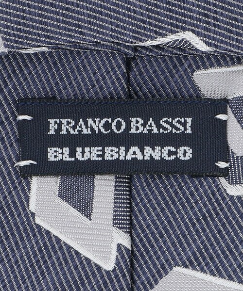 FRANCO BASSI(フランコバッシ)の「<FRANCO BASSI> ネイビー スクエア ジャガード ネクタイ(ネクタイ・メンズ・ネイビー・FREE)」の5枚目の写真