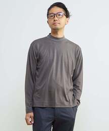 MEN'S MELROSE（メンズメルローズ）の「スーパー100ウォッシャブルウールモックネックTシャツ（Tシャツ/カットソー・メンズ）」