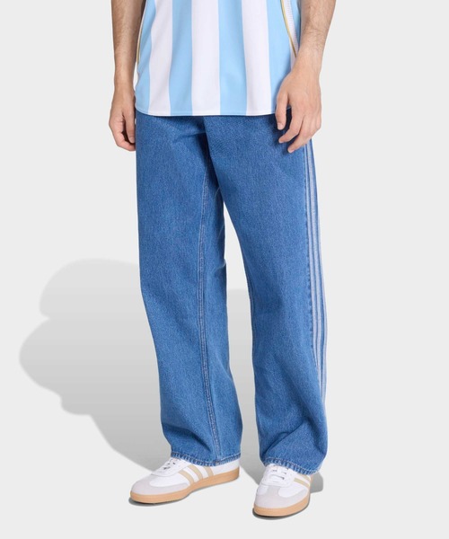adidas(アディダス)の「adidas/アディダス FIREBIRD ADICOLOR ウォッシュ加工トラック デニムパンツ 秋 秋服 2026年秋冬(デニムパンツ・メンズ・ブルー・28/36/34/32/30/33)」の12枚目の写真