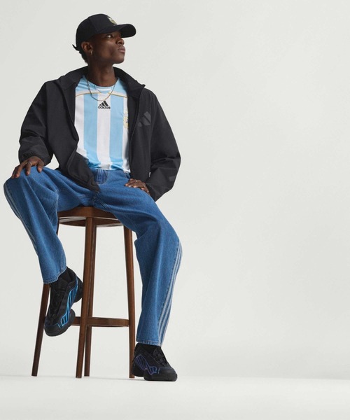 adidas(アディダス)の「adidas/アディダス FIREBIRD ADICOLOR ウォッシュ加工トラック デニムパンツ 秋 秋服 2026年秋冬(デニムパンツ・メンズ・ブルー・28/36/34/32/30/33)」の9枚目の写真