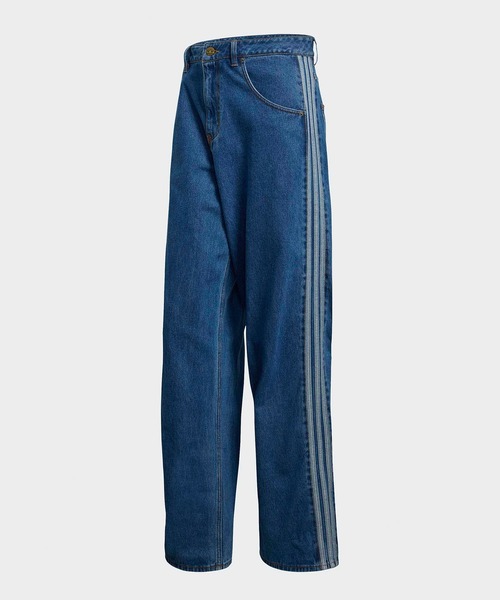 adidas(アディダス)の「adidas/アディダス FIREBIRD ADICOLOR ウォッシュ加工トラック デニムパンツ 秋 秋服 2026年秋冬(デニムパンツ・メンズ・ブルー・28/36/34/32/30/33)」の2枚目の写真