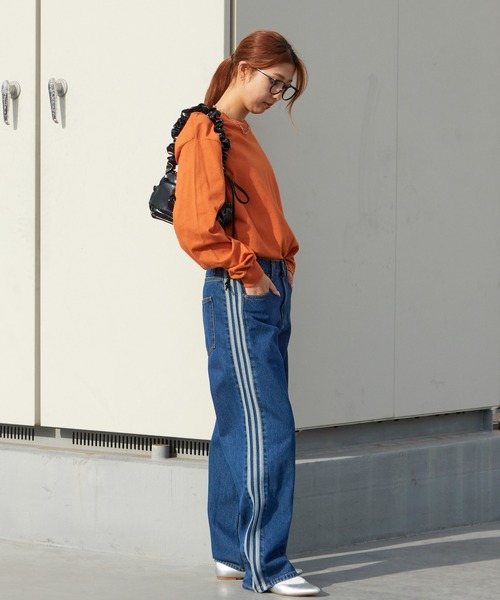 adidas(アディダス)の「adidas/アディダス FIREBIRD ADICOLOR ウォッシュ加工トラック デニムパンツ 秋 秋服 2026年秋冬(デニムパンツ・メンズ・ブルー・28/36/34/32/30/33)」の21枚目の写真