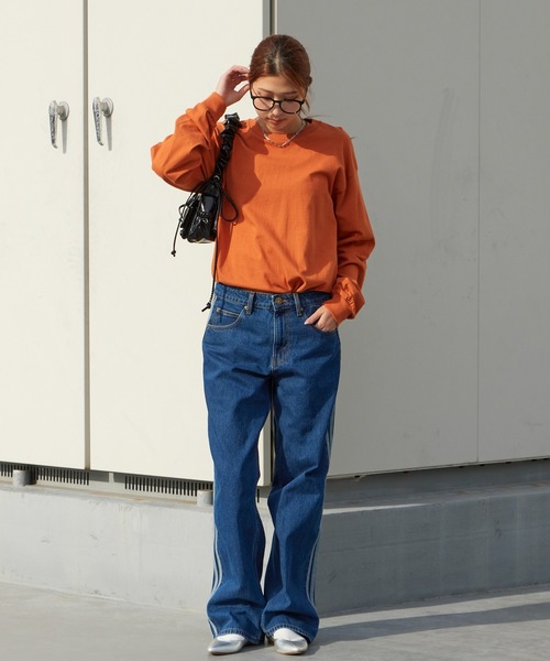 adidas(アディダス)の「adidas/アディダス FIREBIRD ADICOLOR ウォッシュ加工トラック デニムパンツ 秋 秋服 2026年秋冬(デニムパンツ・メンズ・ブルー・28/36/34/32/30/33)」の22枚目の写真