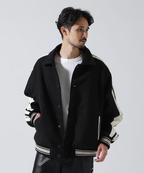 GEN_DAI（ゲンダイ）の「GEN_DAI/ゲンダイ/BOMBER LINE JACKET（ブルゾン・メンズ・ブラック・1/0）」の3枚目の写真