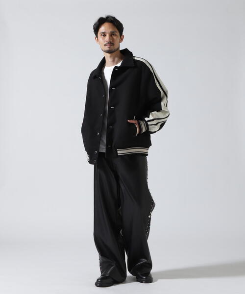 GEN_DAI（ゲンダイ）の「GEN_DAI/ゲンダイ/BOMBER LINE JACKET（ブルゾン・メンズ・ブラック・1/0）」の4枚目の写真