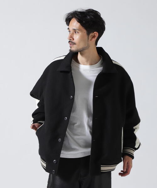 GEN_DAI（ゲンダイ）の「GEN_DAI/ゲンダイ/BOMBER LINE JACKET（ブルゾン・メンズ・ブラック・1/0）」の2枚目の写真