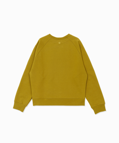 HELLO SUNRISE(ハローサンライズ)の「HS Logo Raglan Sweatshirt_Olive(スウェット・レディース・オリーブ・SMALL/MEDIUM/LARGE)」の2枚目の写真