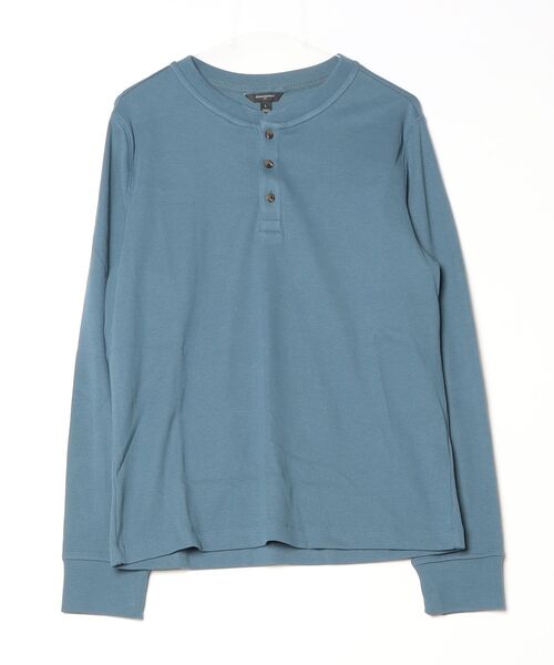 BANANA REPUBLIC FACTORY STORE(バナナリパブリック ファクトリーストア)の「BANANA REPUBLIC FACTORY STORE スタンダードフィット ミニリブ ヘンリーTシャツ 長袖ロンT(Tシャツ/カットソー・メンズ・ブラック/サックスブルー/オリーブ・S/XL/L/M)」の9枚目の写真