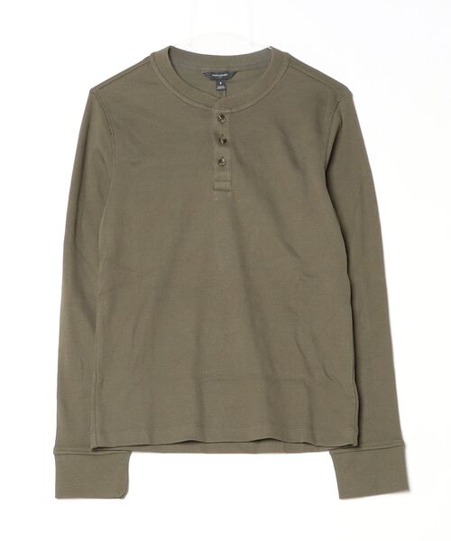BANANA REPUBLIC FACTORY STORE(バナナリパブリック ファクトリーストア)の「BANANA REPUBLIC FACTORY STORE スタンダードフィット ミニリブ ヘンリーTシャツ 長袖ロンT(Tシャツ/カットソー・メンズ・ブラック/サックスブルー/オリーブ・S/XL/L/M)」の8枚目の写真