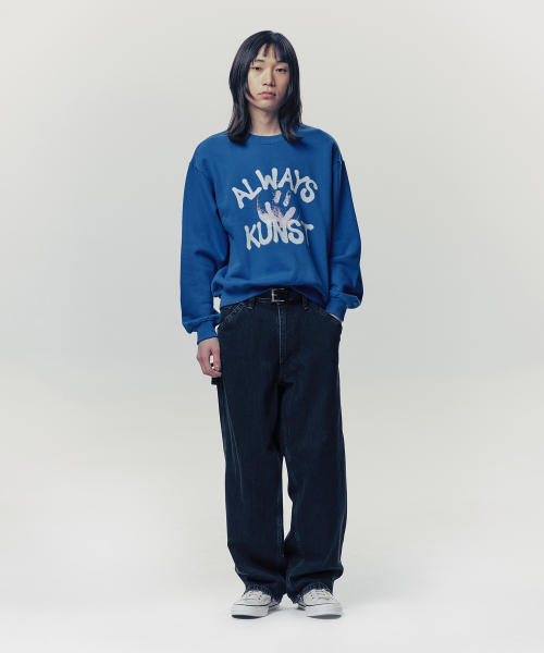 ISTKUNST(イストクンスト)の「ALWAYS KUNST SWEATSHIRTS_BLUE(IK2FSMM442A)(スウェット・レディース・その他・S/M/L)」の7枚目の写真