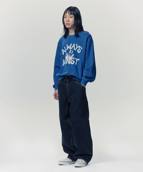 ISTKUNST(イストクンスト)の「ALWAYS KUNST SWEATSHIRTS_BLUE(IK2FSMM442A)(スウェット・レディース・その他・S/M/L)」の8枚目の写真