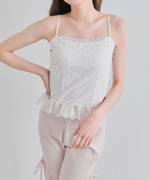 セール】裾レースキャミ（キャミソール）｜OLIVE des OLIVE（オリーブ