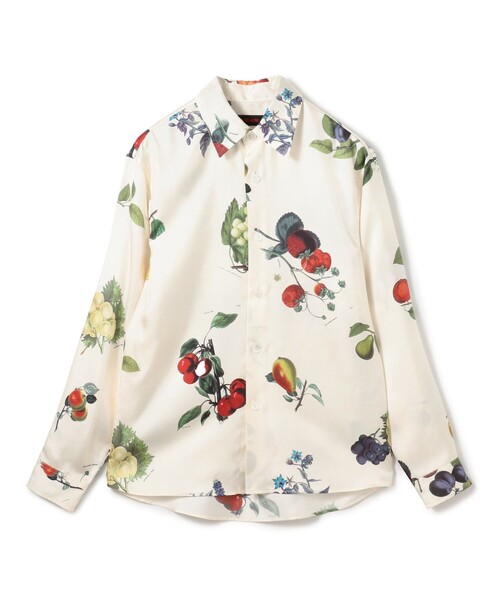 CABaN ボタニカル柄 シルクシャツ ブランド古着】長袖シャツ（シャツ/ブラウス）｜CABaN（キャバン）の