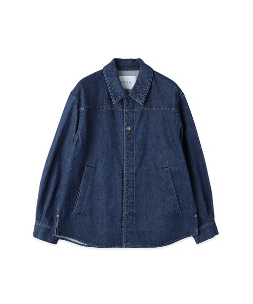 CULLNI(クルニ)の「Front Fly Denim Minimum Jacket(デニムジャケット・メンズ・ブルー/ネイビー/ブラック・2/1/0)」の2枚目の写真