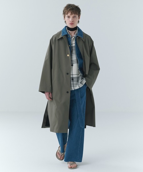 CULLNI(クルニ)の「Front Fly Denim Minimum Jacket(デニムジャケット・メンズ・ブルー/ネイビー/ブラック・2/1/0)」の4枚目の写真