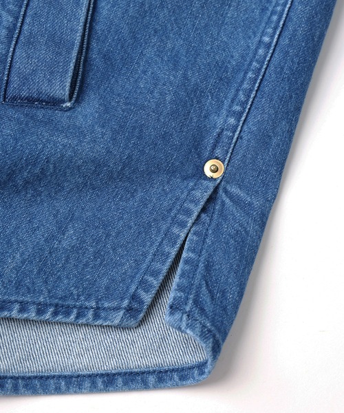 CULLNI(クルニ)の「Front Fly Denim Minimum Jacket(デニムジャケット・メンズ・ブルー/ネイビー/ブラック・2/1/0)」の13枚目の写真