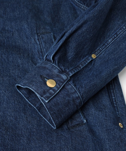 CULLNI(クルニ)の「Front Fly Denim Minimum Jacket(デニムジャケット・メンズ・ブルー/ネイビー/ブラック・2/1/0)」の19枚目の写真