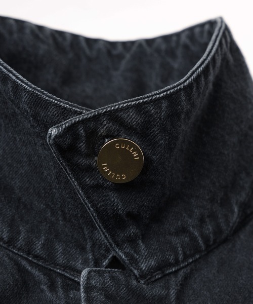 CULLNI(クルニ)の「Front Fly Denim Minimum Jacket(デニムジャケット・メンズ・ブルー/ネイビー/ブラック・2/1/0)」の18枚目の写真