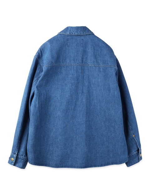 CULLNI(クルニ)の「Front Fly Denim Minimum Jacket(デニムジャケット・メンズ・ブルー/ネイビー/ブラック・2/1/0)」の21枚目の写真