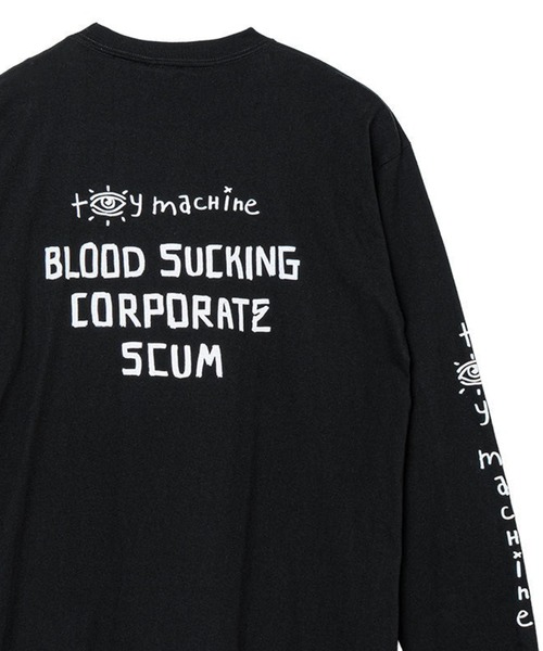 TOY MACHINE(トイ マシーン)の「TM VIDEO 9 LONG TEE(Tシャツ/カットソー・メンズ・ホワイト/ブラック・M/L/XL)」の2枚目の写真