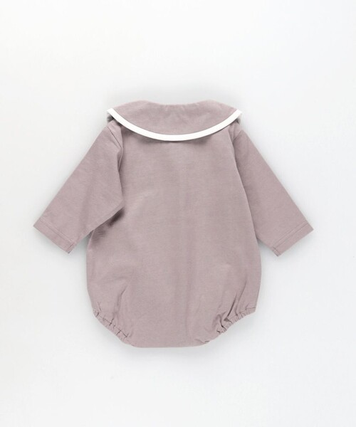 BRANSHES（ブランシェス）の「丸襟カバーオール（ロンパース・キッズ・ブラウン/ベージュ・80/70）」の15枚目の写真