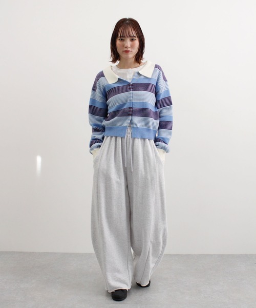 ABYS(アビス)の「グラデーションボーダーニットカーディガン(カーディガン/ボレロ・レディース・ブルー/ピンク/グレー・FREE)」の11枚目の写真