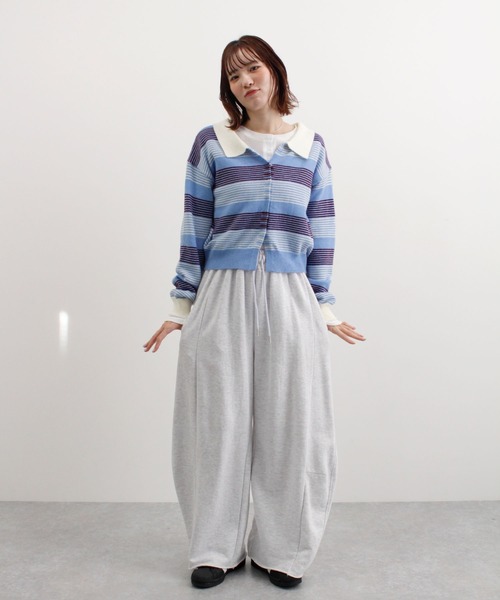 ABYS(アビス)の「グラデーションボーダーニットカーディガン(カーディガン/ボレロ・レディース・ブルー/ピンク/グレー・FREE)」の12枚目の写真