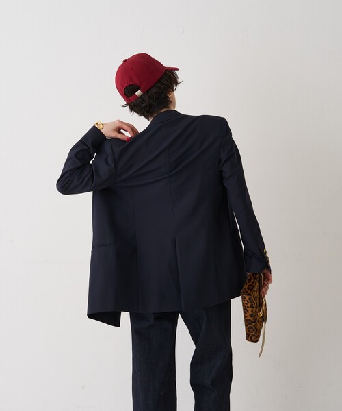 Rouge vif（ルージュヴィフ）の「メンズライクダブルジャケット（テーラードジャケット・レディース・ブラック/ネイビー・36/38）」の8枚目の写真