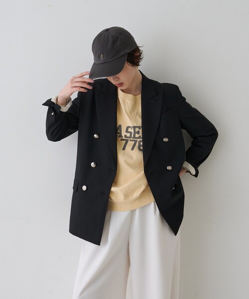 Rouge vif（ルージュヴィフ）の「メンズライクダブルジャケット（テーラードジャケット・レディース・ブラック/ネイビー・36/38）」の10枚目の写真