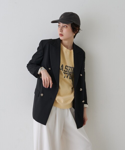 Rouge vif（ルージュヴィフ）の「メンズライクダブルジャケット（テーラードジャケット・レディース・ブラック/ネイビー・36/38）」の11枚目の写真